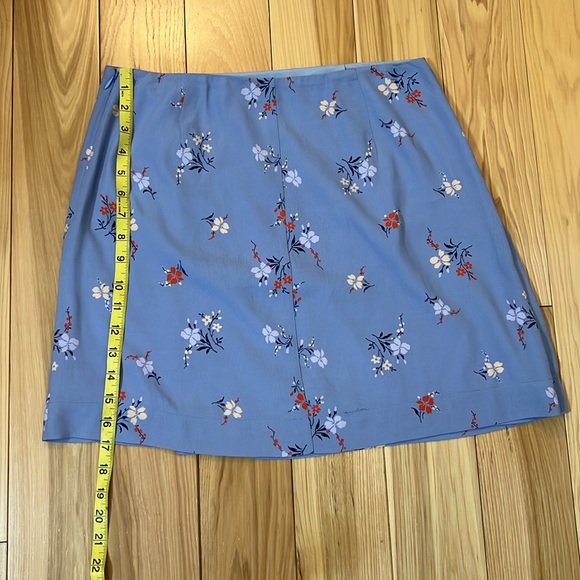 Madewell Blue Floral A-Line Skirt - Picture 3 of 6